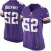 Women's Minnesota Vikings Chad Greenway Nike Purple Game Jersey