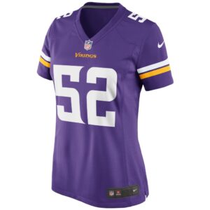 Women's Minnesota Vikings Chad Greenway Nike Purple Game Jersey