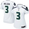 Women's Seattle Seahawks Russell Wilson Nike White Game Jersey