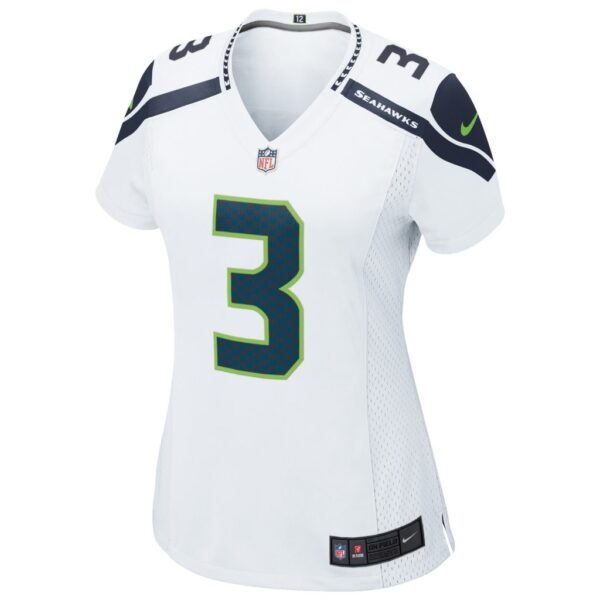 Women's Seattle Seahawks Russell Wilson Nike White Game Jersey