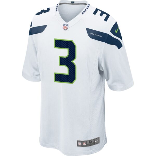 Men's Seattle Seahawks Russell Wilson Nike White Game Jersey