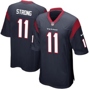 Men's Nike Jaelen Strong Navy Houston Texans Game Jersey