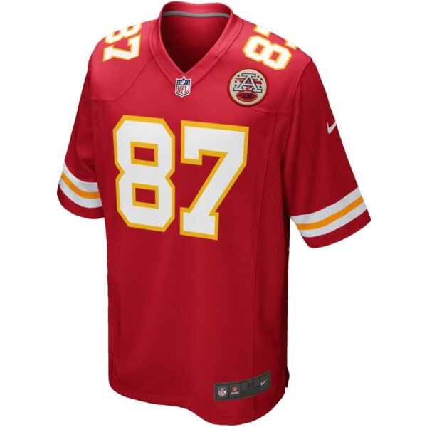 Men's Kansas City Chiefs Travis Kelce Nike Red Team Game Jersey