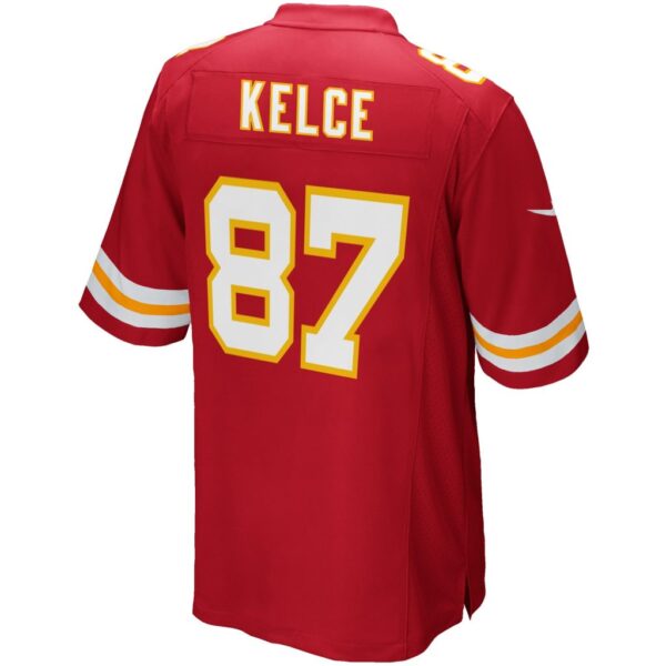 Men's Kansas City Chiefs Travis Kelce Nike Red Team Game Jersey