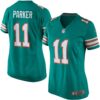 Women's Nike DeVante Parker Aqua Miami Dolphins Game Player Jersey