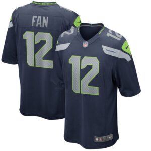 Mens Seattle Seahawks 12s Nike College Navy Game Jersey