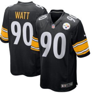 Men's Pittsburgh Steelers T.J. Watt Nike Black Game Player Jersey