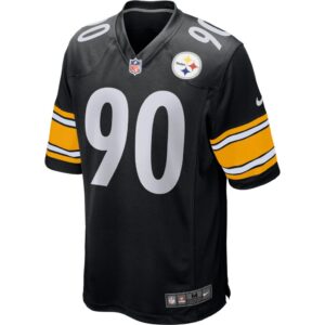 Men's Pittsburgh Steelers T.J. Watt Nike Black Game Player Jersey