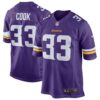 Men's Minnesota Vikings Dalvin Cook Nike Purple Game Player Jersey