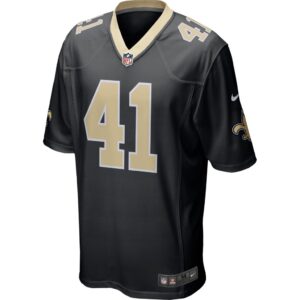 Men's New Orleans Saints Alvin Kamara Nike Black Game Player Jersey