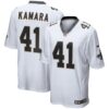 Men's New Orleans Saints Alvin Kamara Nike White Game Jersey