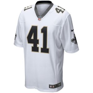 Men's New Orleans Saints Alvin Kamara Nike White Game Jersey