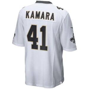 Men's New Orleans Saints Alvin Kamara Nike White Game Jersey