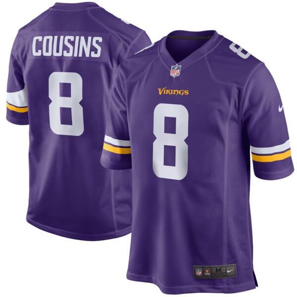 Men's Minnesota Vikings Kirk Cousins Nike Purple Game Player Jersey