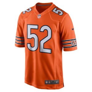 Men's Chicago Bears Khalil Mack Nike Orange Game Jersey