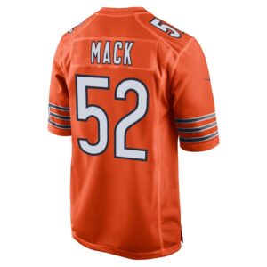 Men's Chicago Bears Khalil Mack Nike Orange Game Jersey