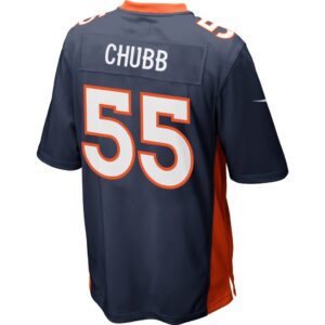 Men's Denver Broncos Bradley Chubb Nike Navy Game Jersey