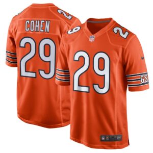 Men's Chicago Bears Tarik Cohen Nike Orange Alternate Game Jersey