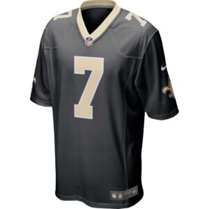 Men's New Orleans Saints Taysom Hill Nike Black Game Player Jersey