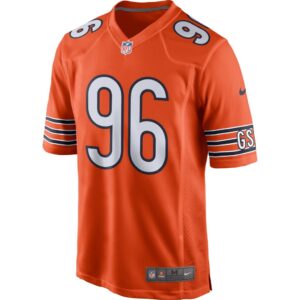 Men's Chicago Bears Akiem Hicks Nike Orange Player Game Jersey