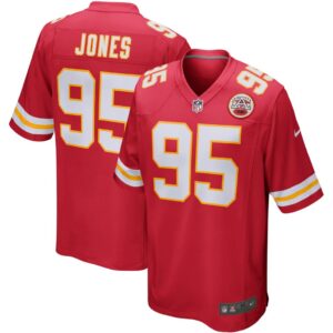 Men's Kansas City Chiefs Chris Jones Nike Red Player Game Jersey