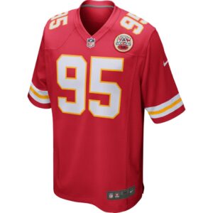 Men's Kansas City Chiefs Chris Jones Nike Red Player Game Jersey