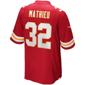 Men's Kansas City Chiefs Tyrann Mathieu Nike Red Game Player Jersey