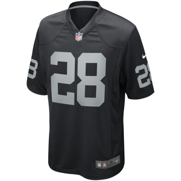 Men's Las Vegas Raiders Josh Jacobs Nike Black Game Player Jersey