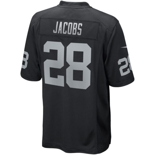 Men's Las Vegas Raiders Josh Jacobs Nike Black Game Player Jersey