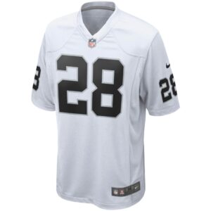 Men's Las Vegas Raiders Josh Jacobs Nike White Game Jersey