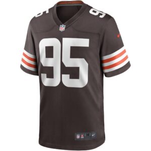 Men's Cleveland Browns Myles Garrett Nike Brown Game Player Jersey