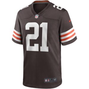 Men's Cleveland Browns Denzel Ward Nike Brown Game Player Jersey