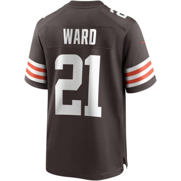 Men's Cleveland Browns Denzel Ward Nike Brown Game Player Jersey