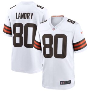 Men's Cleveland Browns Jarvis Landry Nike White Game Jersey