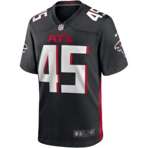 Men's Atlanta Falcons Deion Jones Nike Black Game Jersey