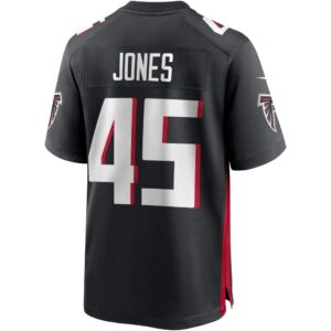 Men's Atlanta Falcons Deion Jones Nike Black Game Jersey