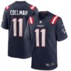 Men's New England Patriots Julian Edelman Nike Navy Game Jersey