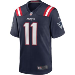 Men's New England Patriots Julian Edelman Nike Navy Game Jersey