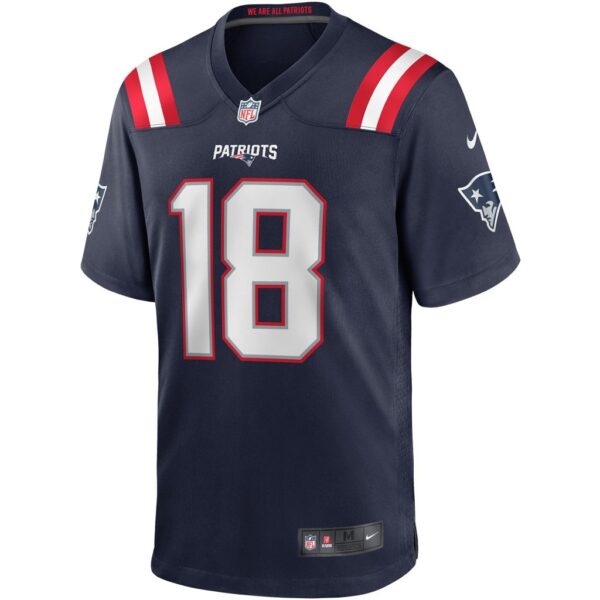 Men's New England Patriots Matthew Slater Nike Navy Game Player Jersey