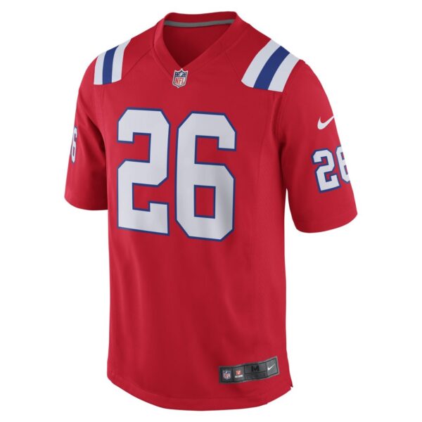 Men's New England Patriots Sony Michel Nike Red Alternate Game Jersey