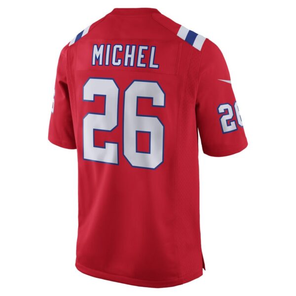 Men's New England Patriots Sony Michel Nike Red Alternate Game Jersey