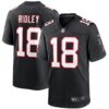 Men's Atlanta Falcons Calvin Ridley Nike Black Throwback Game Jersey