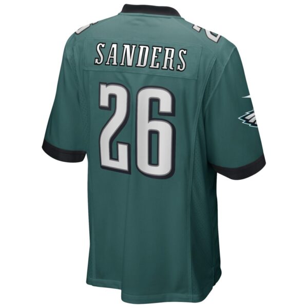 Men's Philadelphia Eagles Miles Sanders Nike Midnight Green Game Player Jersey