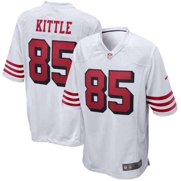 Men's San Francisco 49ers George Kittle Nike White Alternate Game Jersey