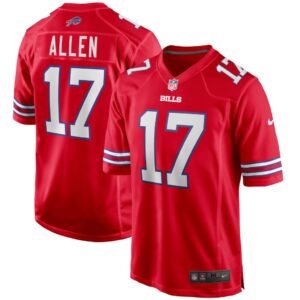 Men's Buffalo Bills Josh Allen Nike Red Alternate Game Jersey