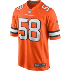 Men's Denver Broncos Von Miller Nike Orange Alternate Game Jersey