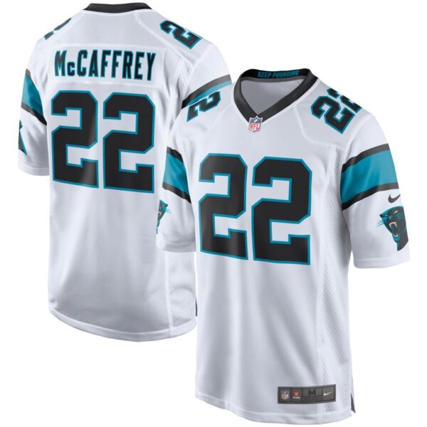 Men's Carolina Panthers Christian McCaffrey Nike White Game Jersey