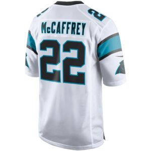 Men's Carolina Panthers Christian McCaffrey Nike White Game Jersey