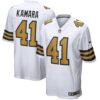 Men's New Orleans Saints Alvin Kamara Nike White Alternate Game Jersey