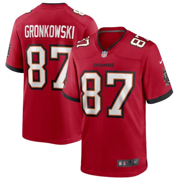 Men's Tampa Bay Buccaneers Rob Gronkowski Nike Red Game Jersey